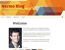 Tablet Screenshot of blog.nermo.com